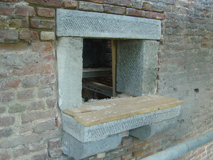 Planche d'envol sur les 4 faades du colombier de l'abbaye de Floreffe